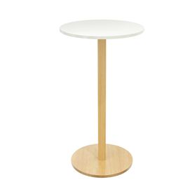 Tavolo alto D60 x H110cm Bianco Woody Paperflow