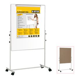 Lavagna Duo a doppia superficie (LxA 150x120cm Bi-Office