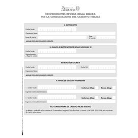 Modulo per conferimento/revoca deleghe cass.fisc. 29,7x21cm E0019 Edipro