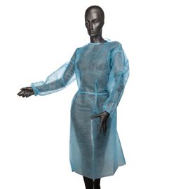 Camice di protezione visitatore in PP 25gr Blu Tg. Unica MONOUSO -delist forn