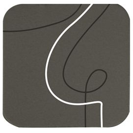 Sottobicchiere 10x10cm Linea Linee - grigio