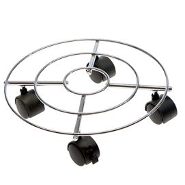 Trolley portavaso in acciaio D 30cm