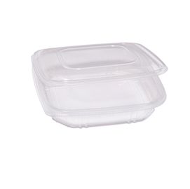 Pack 50 contenitori PP coperchio incernierato 21,5x21,5cm H3,4cm Europack QC3-10