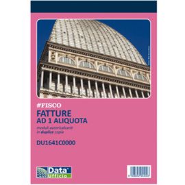 Blocco fatture ad 1 aliquota 50x2 autoricalcante 14,8x21cm DU1641C0000