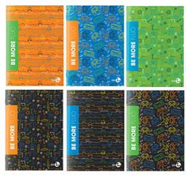 Maxiquaderno A4 36fg+2 100gr 4mm Be More FLUO BM
