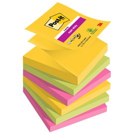 Cf. 6 Blocco 90foglietti Post-it® Super Sticky Z-Notes 76x76mm R330-6SS-CARN