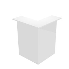 MODULO RECEPTION 90 76x76x117cm BIANCO/BIANCO - PRESTIGE