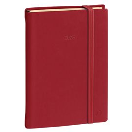 Agenda giornal. Daily Pocket Prestige 8,5x13cm Silk bordeaux 2026 QuoVadis