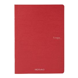 Maxiquaderno A4 38fg+2 90gr 1rigo Ecoqua original PM rosso scuro Fabriano