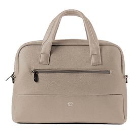 Borsa c/manici slim Gate Trended ecopelle dim.41x30x7cm ghiaccio InTempo