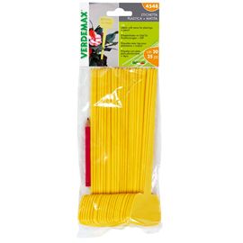 Busta 25 Etichette diritte con gambo 5x4x20cm Verdemax