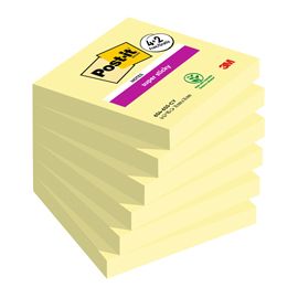 Value pack 4+2 Post-it® Super Sticky, Giallo Canary, 76x76 mm 90 fogl/blocco