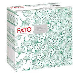 50 tovaglioli 40x40cm Linea tablewear Biloba verde foresta Fato