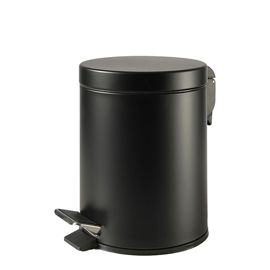 Bidone Premium con pedale e vaschetta 5Lt nero satinato Perfetto