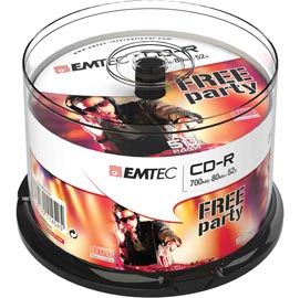 CD-R EMTEC 80MIN/700MB 52x SPINDLE (50pz