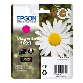 CARTUCCIA MAGENTA EPSON CLARIA HOME SERIE 18XL/MARGHERITA IN CONFEZIONE BLISTER