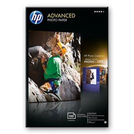 RISMA 100 FG CARTA HP ADVANCED GLOSSY PHOTO PAPER 250 G/M2-10 X 15 CM BORDERLESS