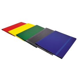 Cartella c/elastico piatto rosso dorso variabile Starline