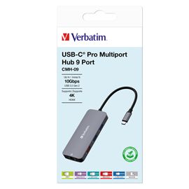 Verbatim USB-C Pro Multiport Hub 9 Port CMH-09